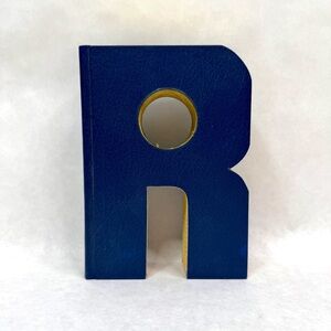 ANTHROPOLOGIE Letter R Cut-Out Monogram Reader’s Digest Book Decor